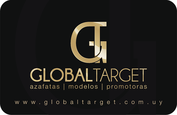 Diseño frontal de tarjetas personales para Global Target