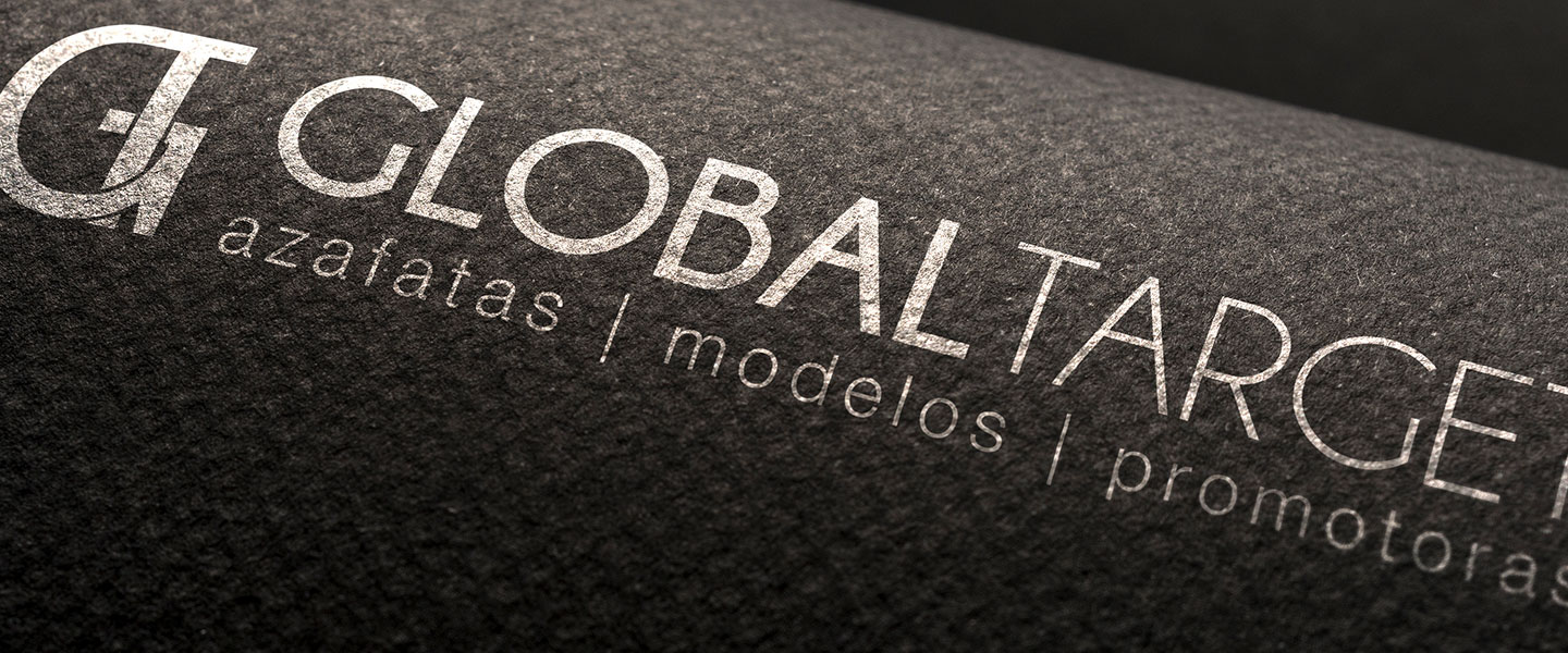 Logo de Global Target montaje realista