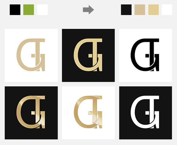 Paleta de colores de identidad visual Global Target