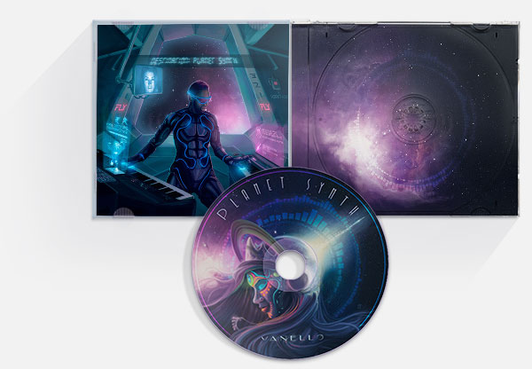 CD y estuche del album Planet Synth