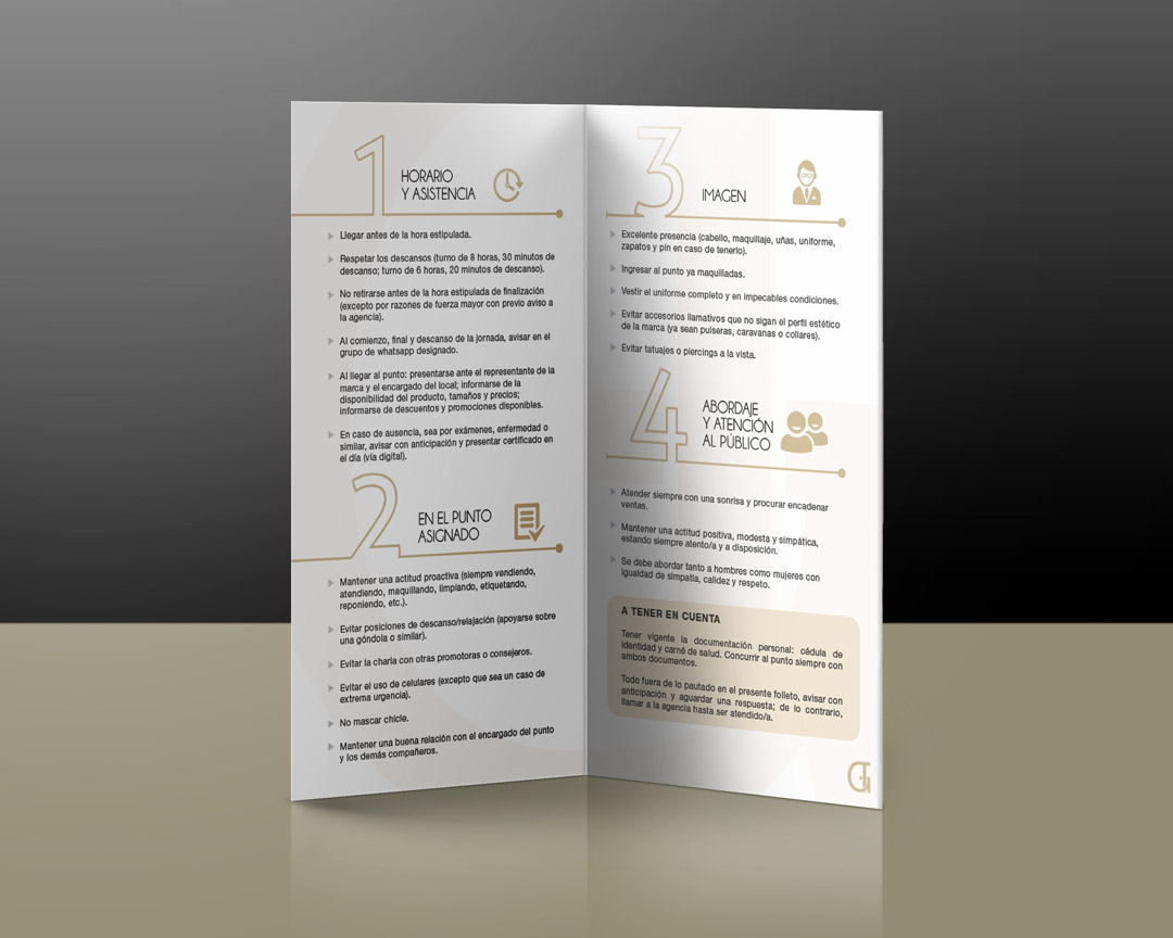 Folleto instructivo interno