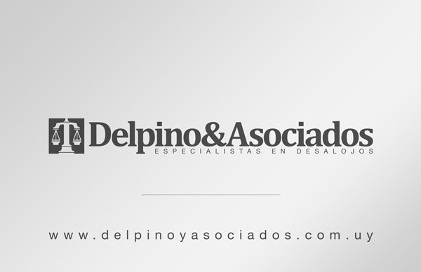 Diseño frontal de tarjetas personales para Delpino&Asociados