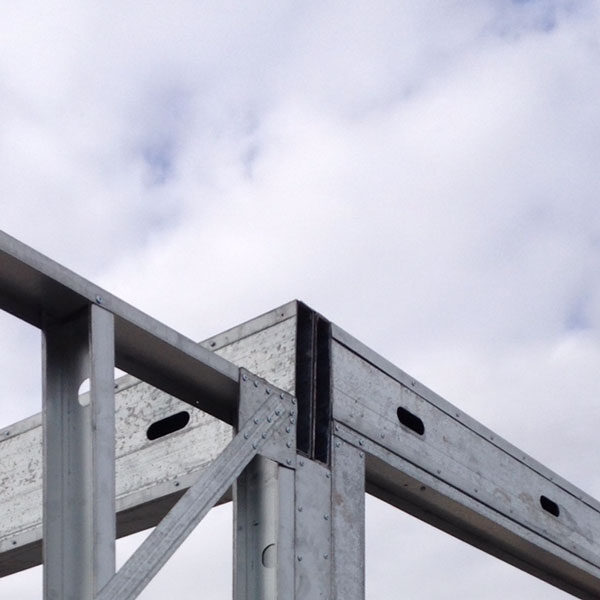 Moodboard image of a steel framing structure