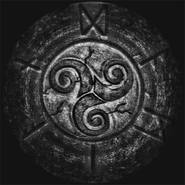 Moodboard image of a celtic triskel