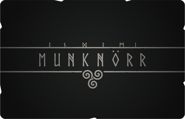 Munknörr's business card front design