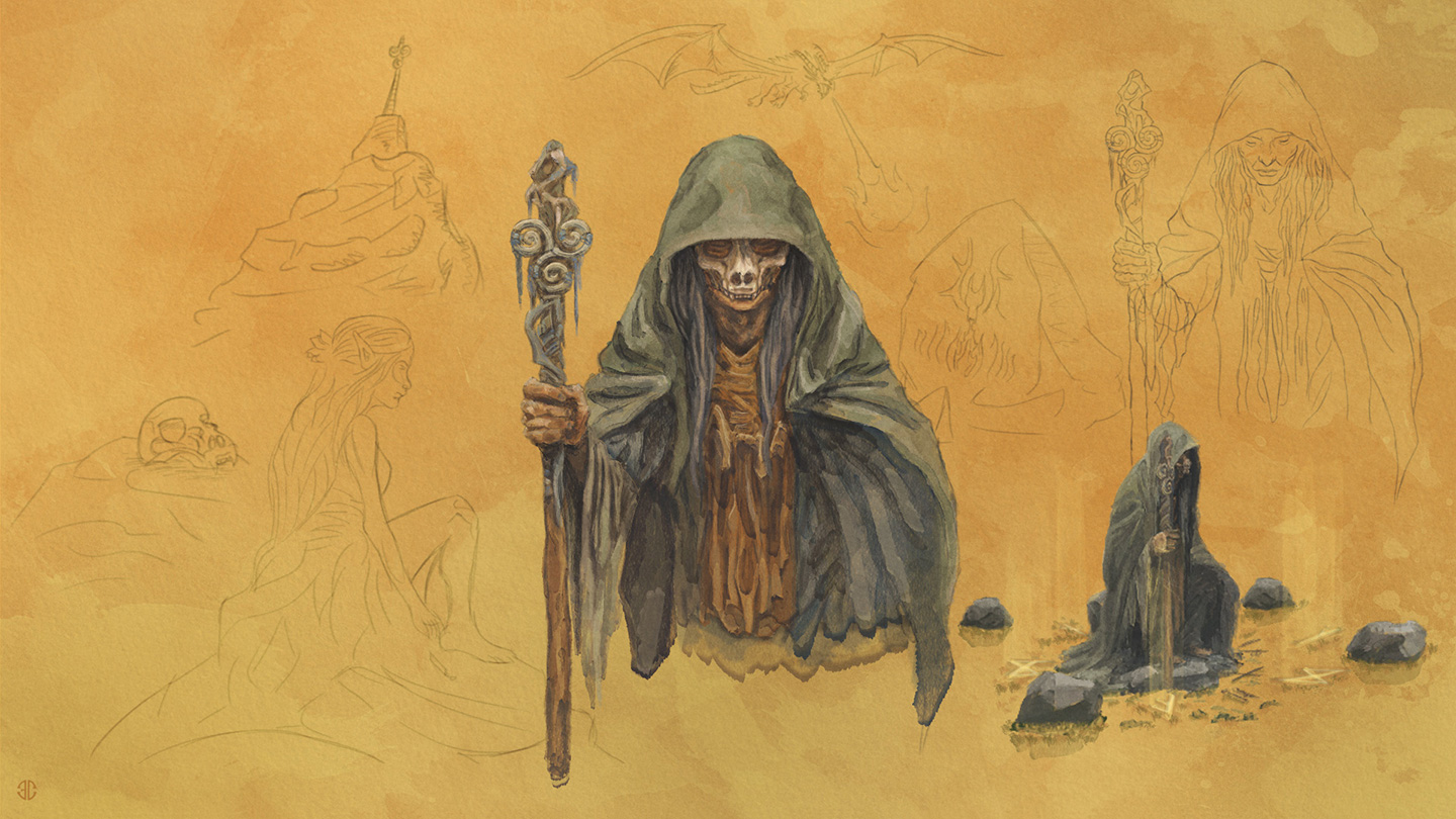 The Shaman character concept art
