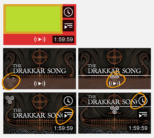 YouTube's thumbnails zones